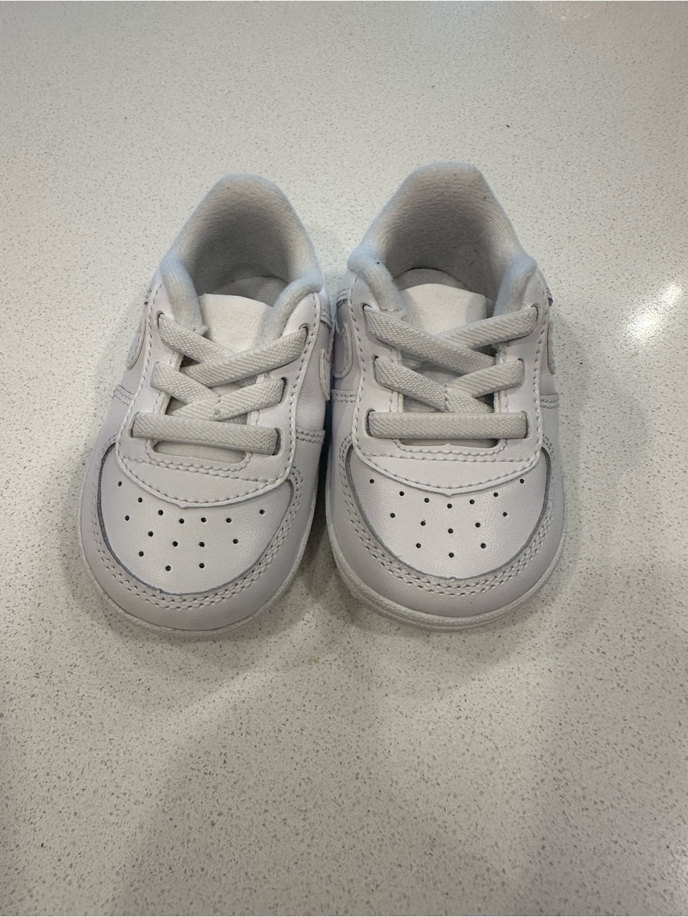 Nike White Kids Lace-Up Sneakers